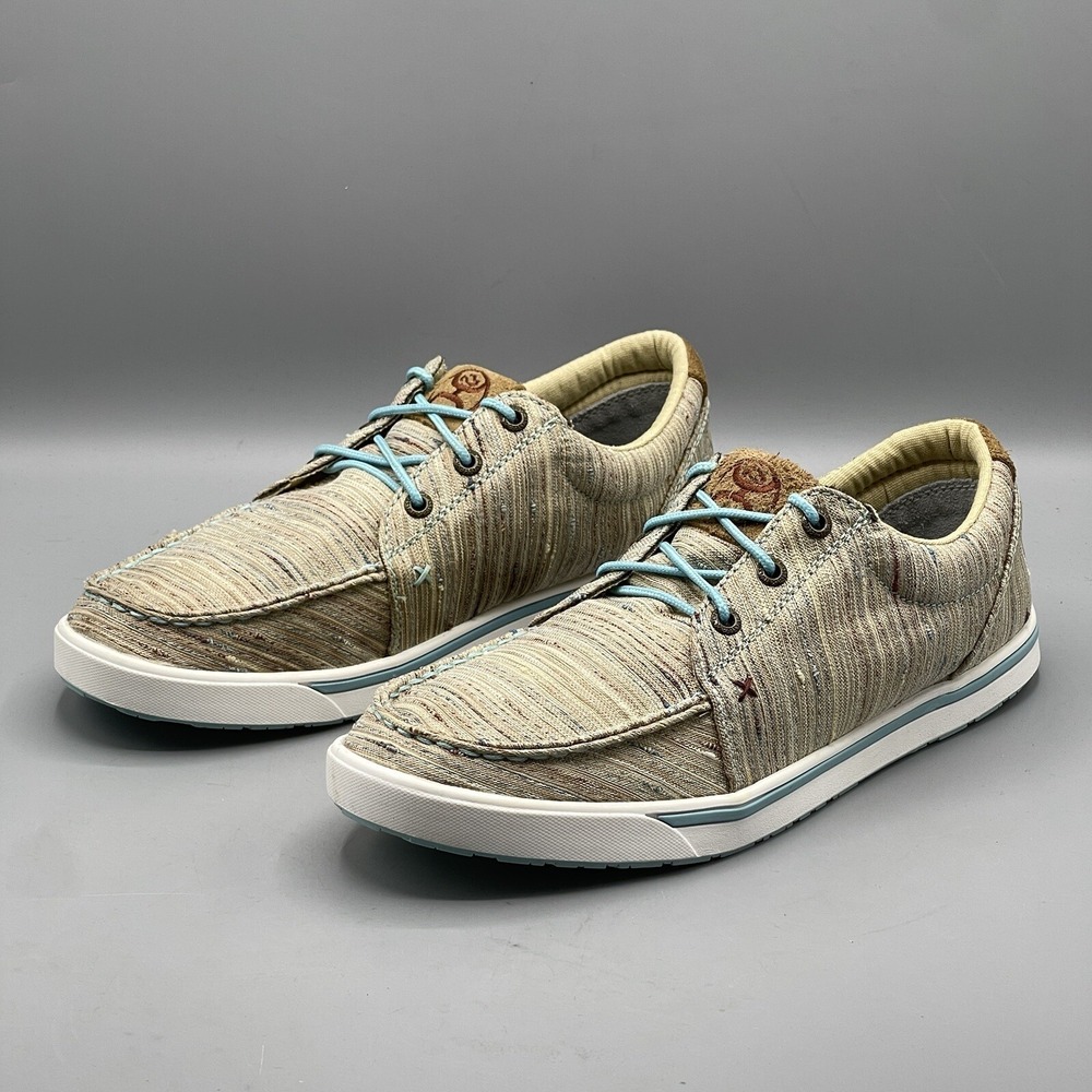 Twisted X Hooey Women's 9 Casual Sneakers Brown Blue Western Street Style